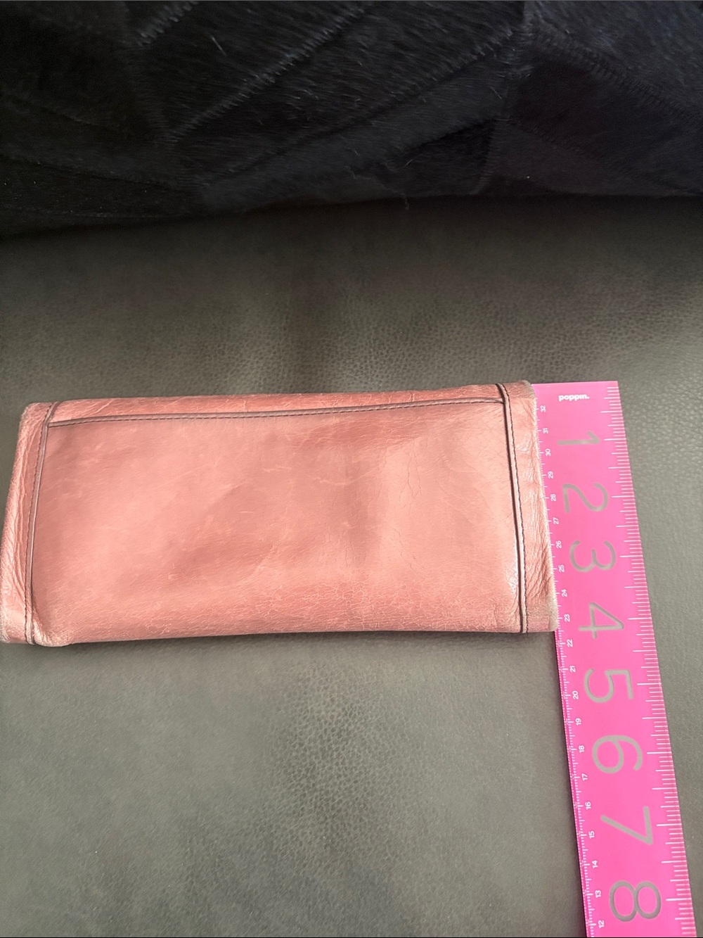 HOBO Pink Leather Fold-Over Clutch Wallet - Women - Picture 5 of 15